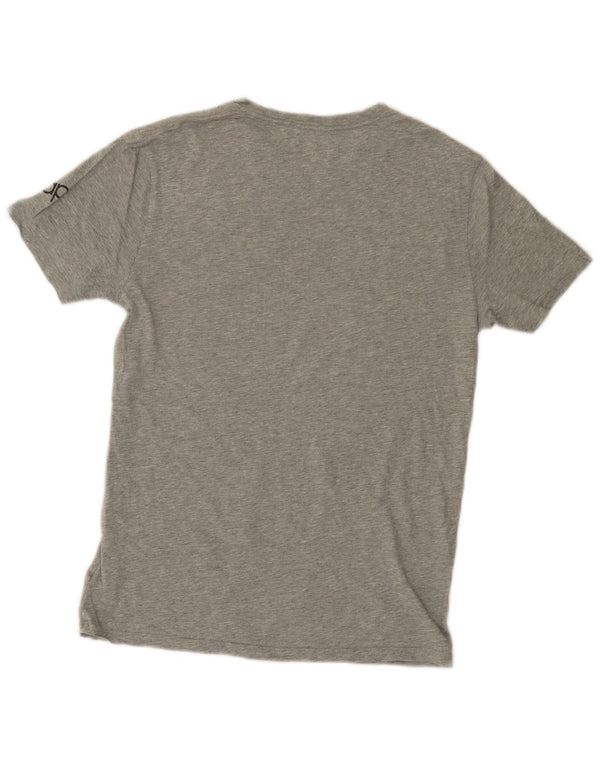 Gap Mens Rome Graphic T-Shirt Top Small Grey Flecked Cotton