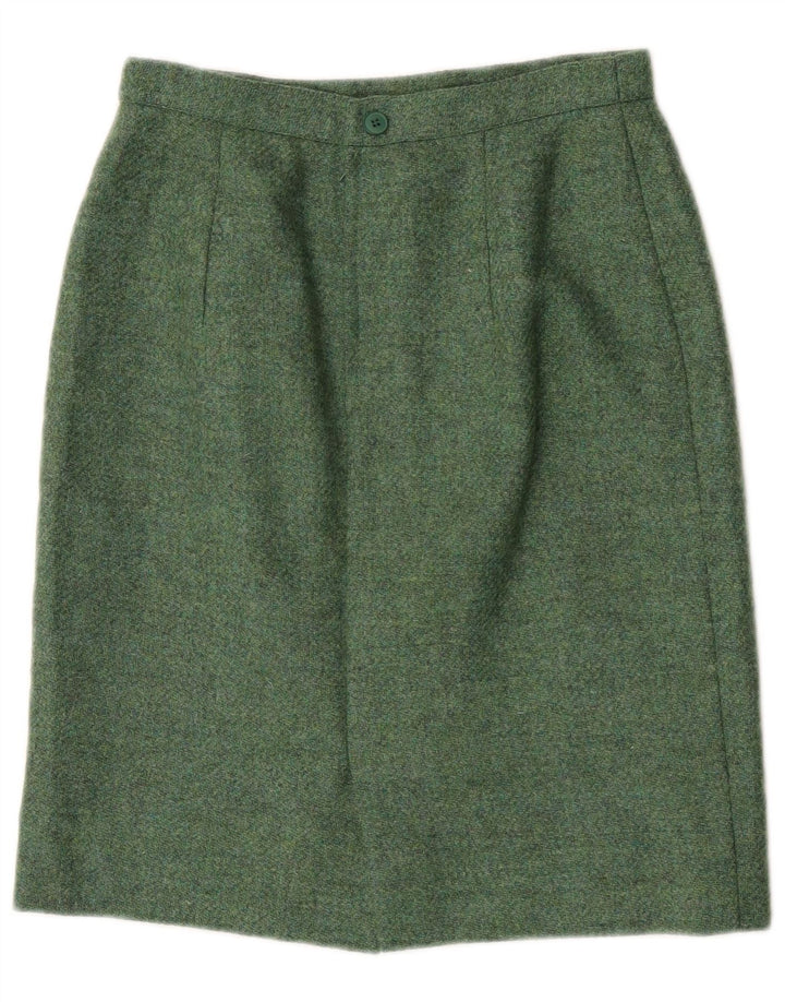 Luisa Spagnoli Dame Pencil Skirt IT 42 Medium W27 Green Acetate