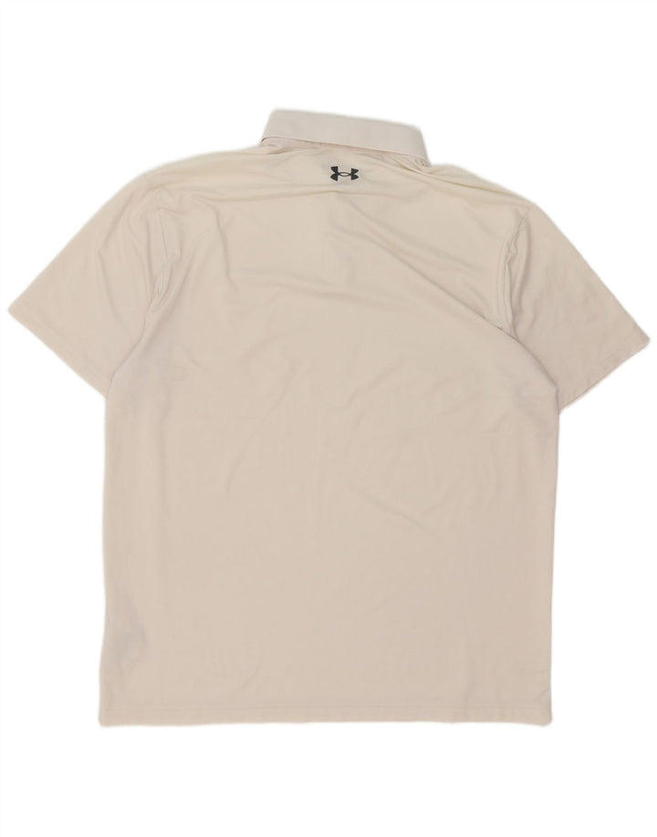 Under Armour Herre Polo Shirt XL Hvid Polyester