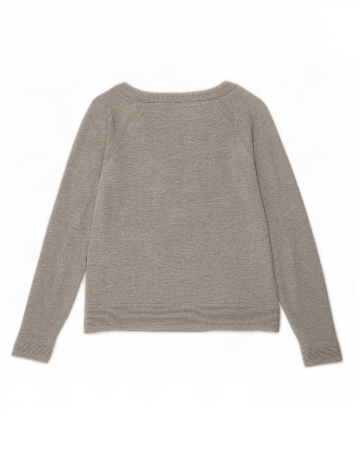 White Stuff Dame Bluse Top UK 10 Small Grå