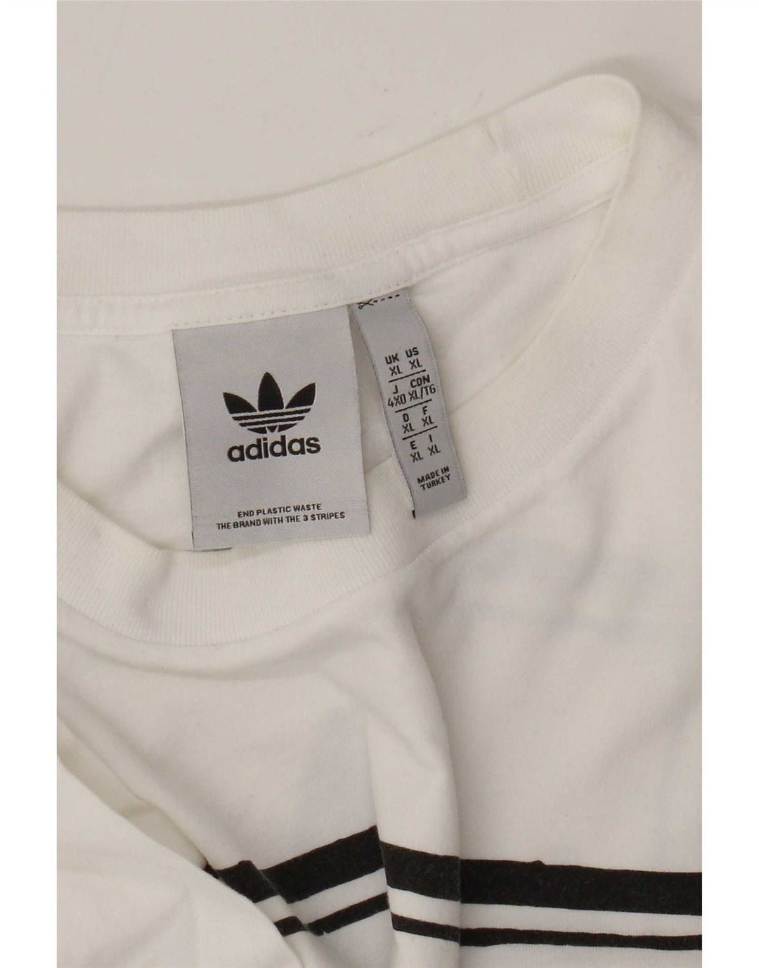 Adidas Grafisk T-shirt top til mænd XL Hvid