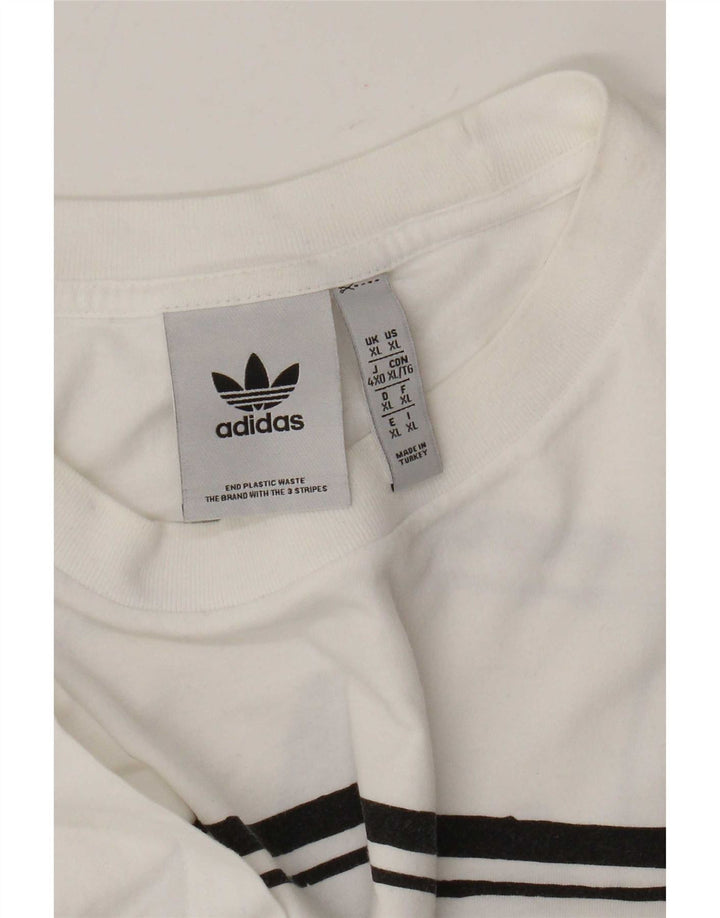 Adidas Grafisk T-shirt top til mænd XL Hvid