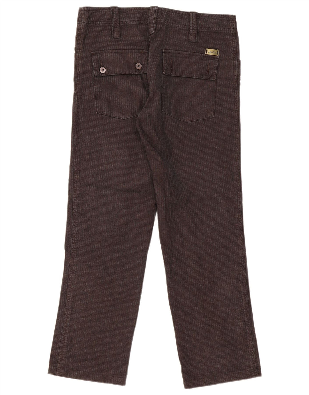 ELLESSE Lige Cargo-bukser til kvinder IT 44 Medium W32 L28 Grå nålestribe