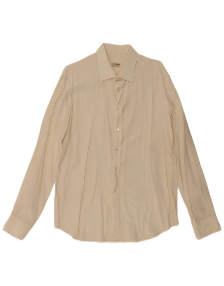 Epsom Herreskjorte Medium Off White Silke