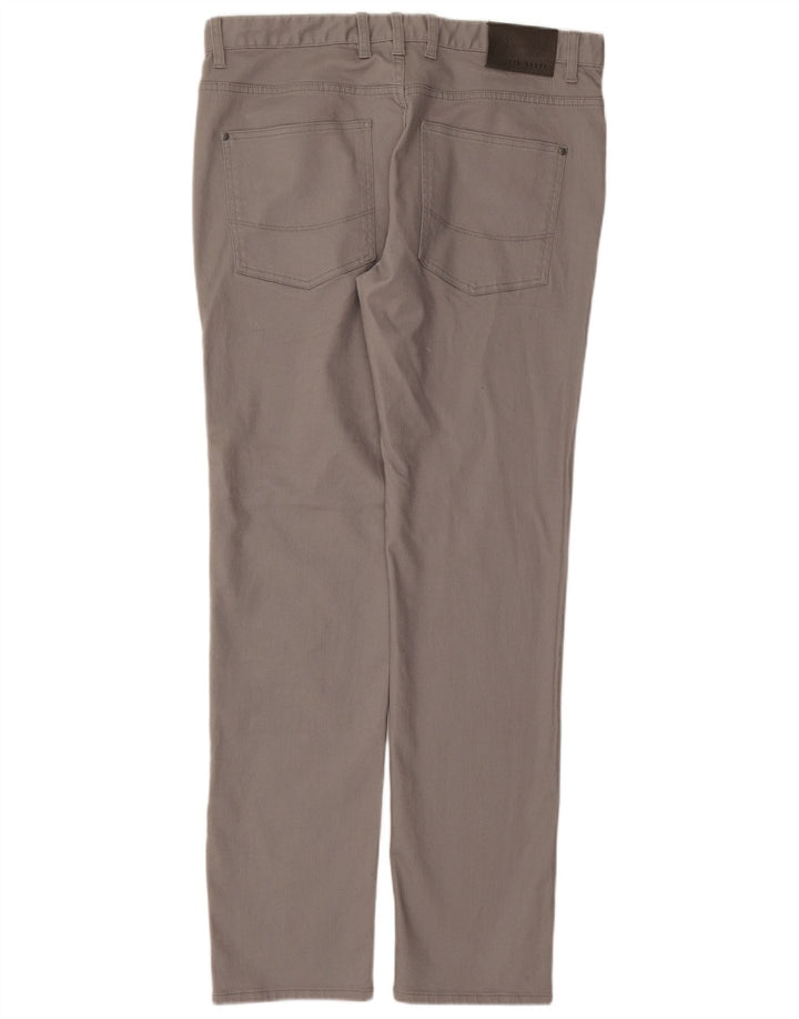 Ted Baker Straight Casual Bukser til mænd W34 L32 Grå Bomuld