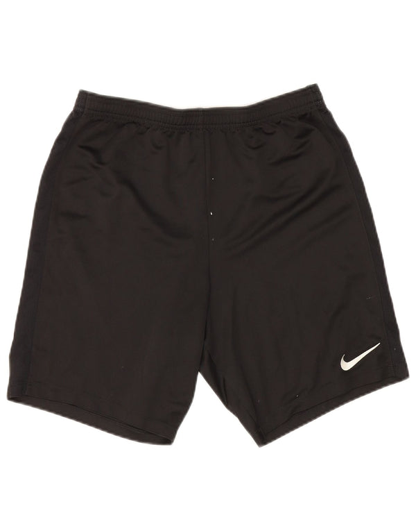 Nike Herre Dri Fit sportsshorts, store sorte polyester