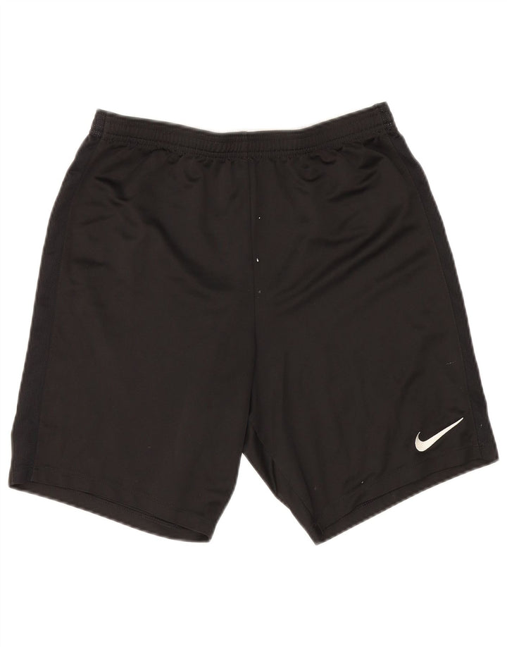 Nike Herre Dri Fit sportsshorts, store sorte polyester