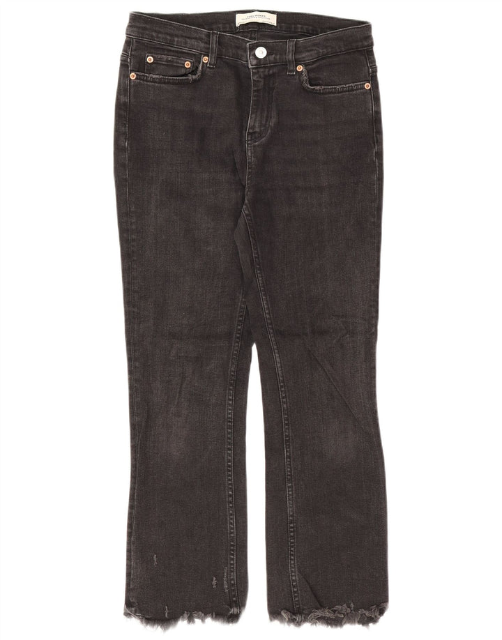 Zara Dame Bootcut Jeans EU 36 XS W26 L25 Sort