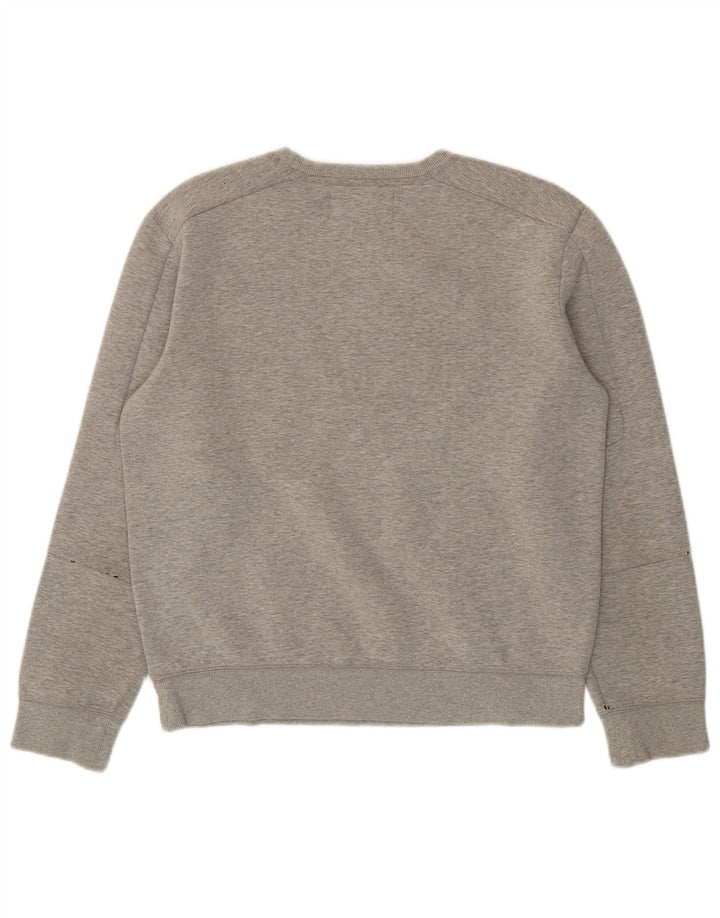 CALVIN KLEIN JEANS Womens Sweatshirt Jumper UK 14 Medium Grey Flecked