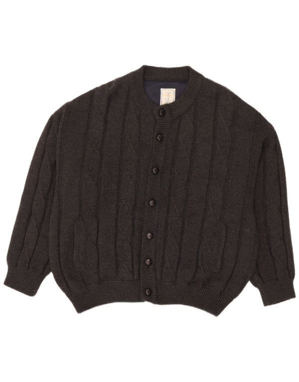 Vintage herre cardigan sweater 2XL grå uld