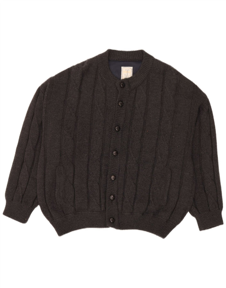 Vintage herre cardigan sweater 2XL grå uld