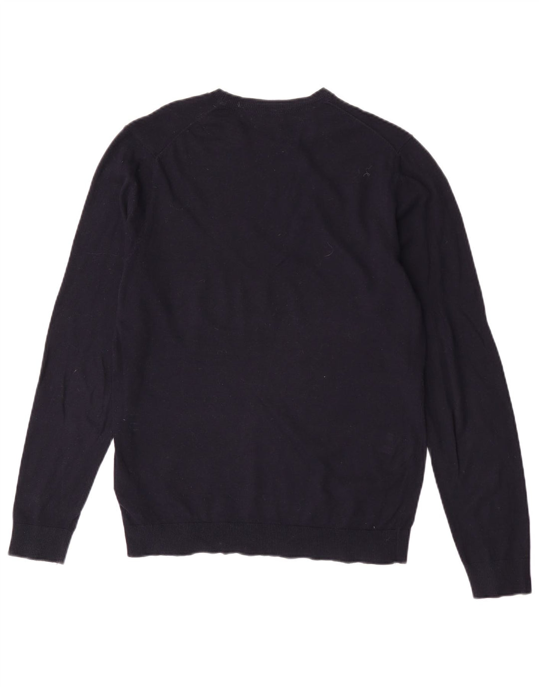 Massimo Dutti Herre Crew Neck sweater Medium Navyblå Bomuld