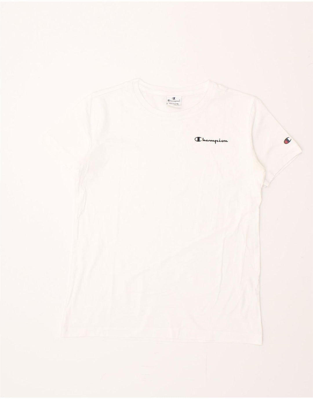 CHAMPION Womens T-Shirt Top UK 12 Medium White Vintage Champion and Second-Hand Champion from Messina Hembry 