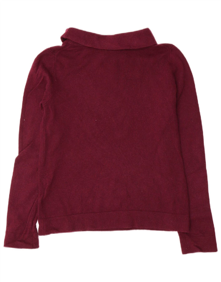 Hobbs Dame Rullehals Sweater UK 10 Lille Lilla Uld