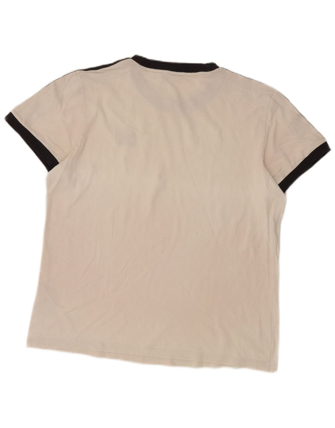 Adidas Dame T-Shirt Top UK 12 Medium Hvid Bomuld