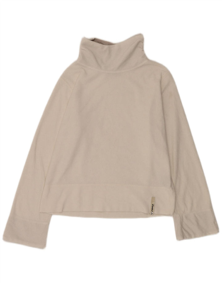 Roxy Dame Top Langærmet UK 19 Medium Off White Polyester