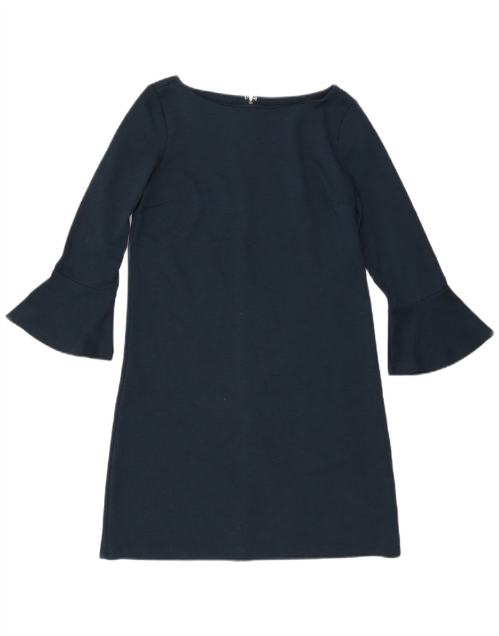 Gap Womens 3/4-ærmet Shift Dress UK 10 Small Navy Blue Polyester