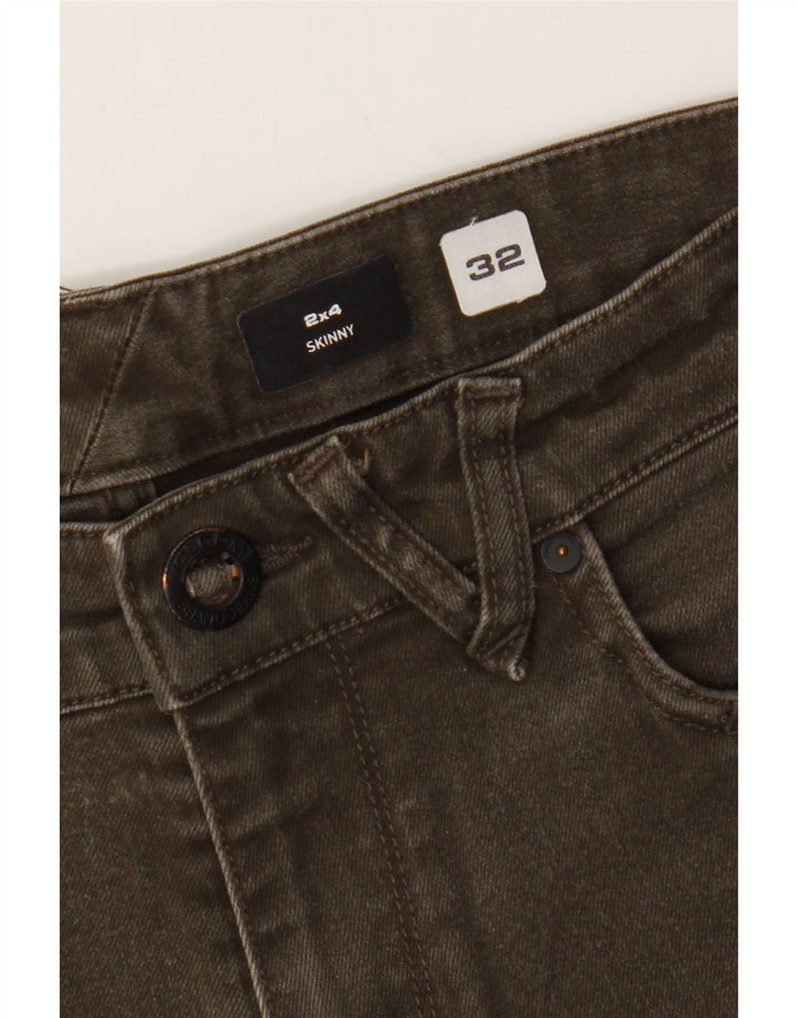 VOLCOM Womens Skinny Jeans W32 L27 Khaki Cotton Vintage Volcom and Second-Hand Volcom from Messina Hembry 