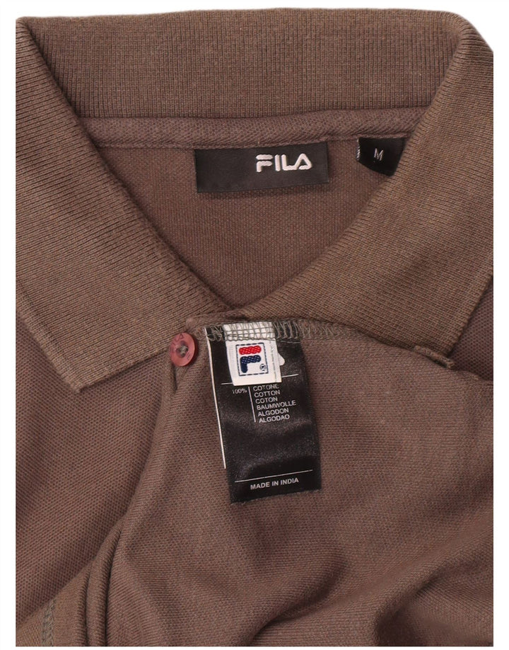 FILA Poloshirt til mænd Medium Grå Bomuld Klassisk