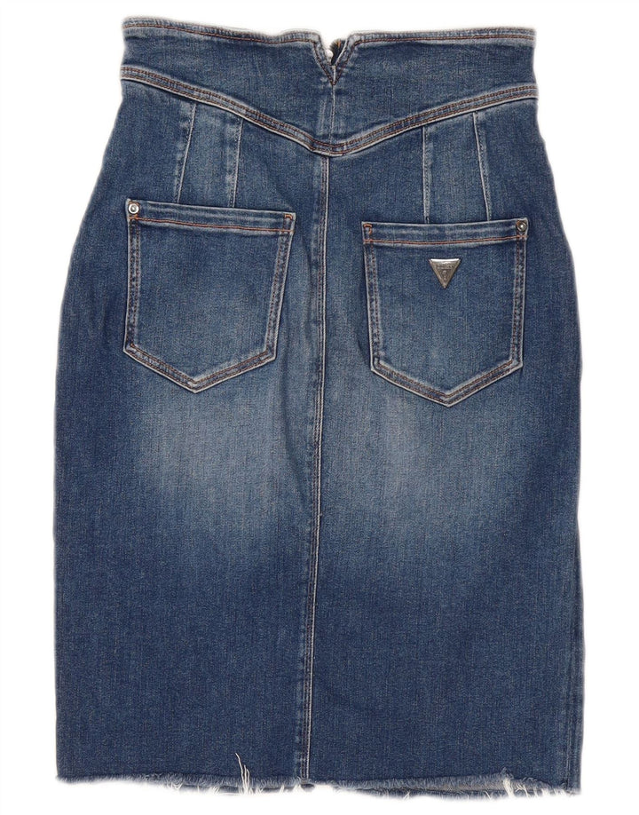 Guess Dame Denim Nederdel W26 Lille Blå