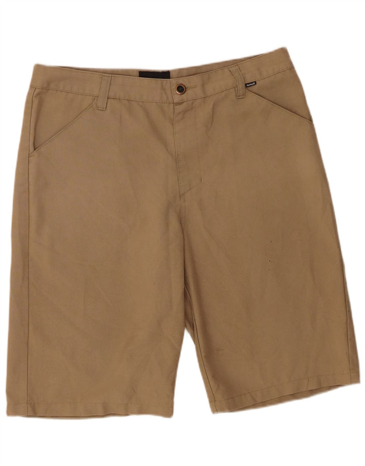 Hurley Herre Casual Shorts W34 Large Beige Polyester
