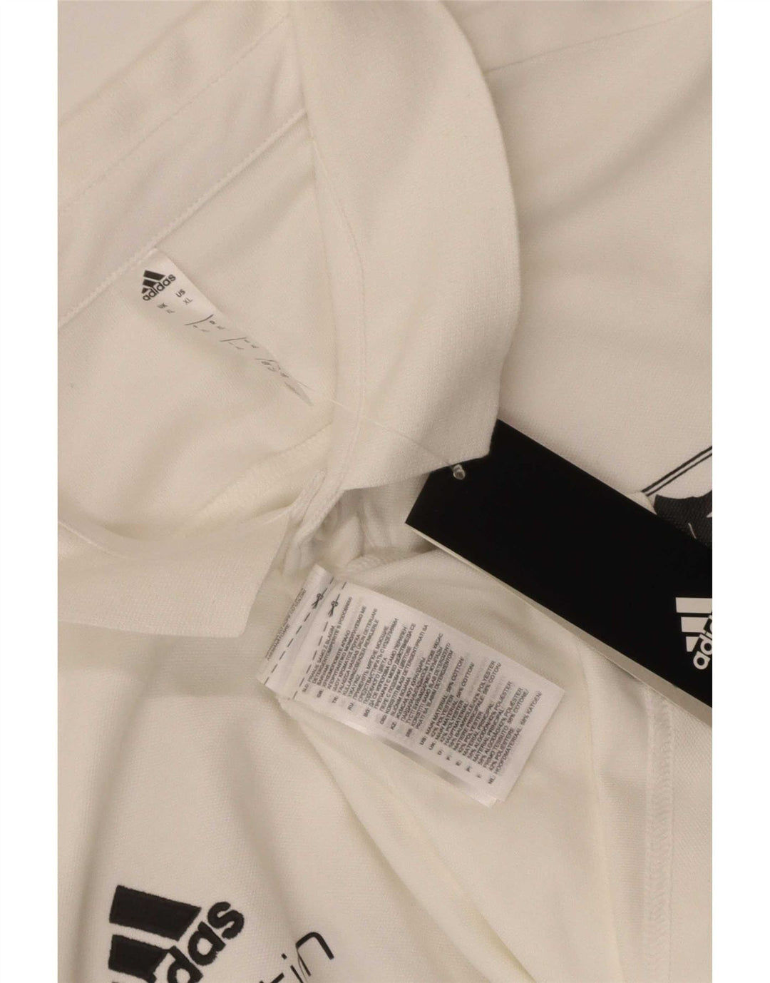 Adidas Grafisk Polo Shirt til mænd XL Hvid Bomuld