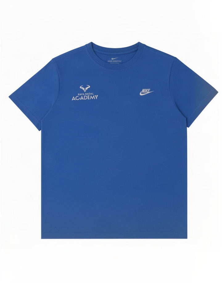 Nike Herre Rafa Grafisk T-Shirt Top Medium Blå Bomuld