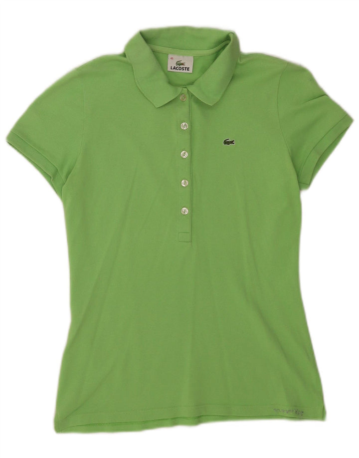 Lacoste Dame Polo Shirt Størrelse 40 Medium Grøn Bomuld