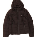 JACK WILLS Womens Hooded Padded Jacket UK 12 Medium  Black Polyester Vintage Jack Wills and Second-Hand Jack Wills from Messina Hembry 