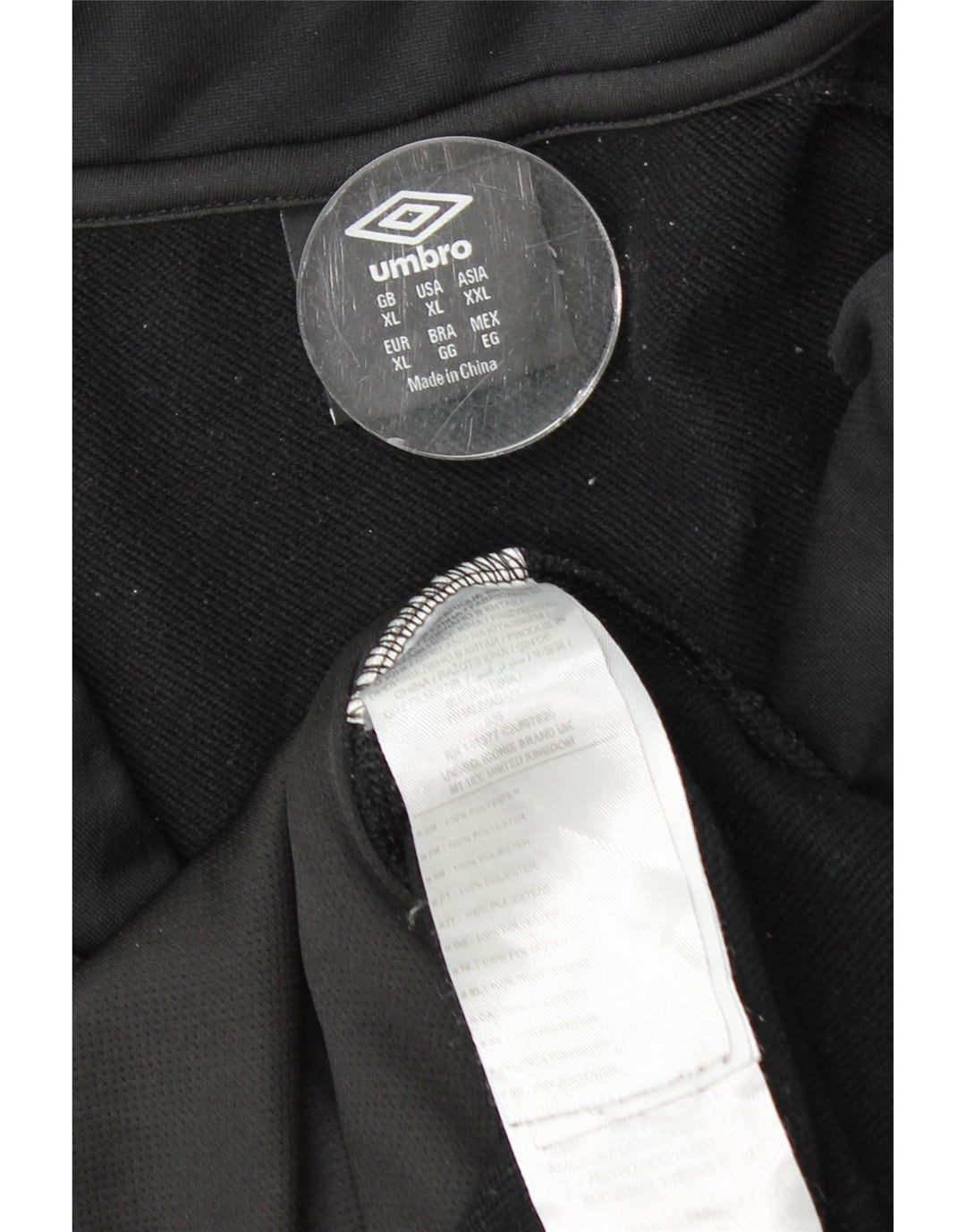 Umbro Herre Grafisk Træningsdragt Top Jakke XL Sort Polyester