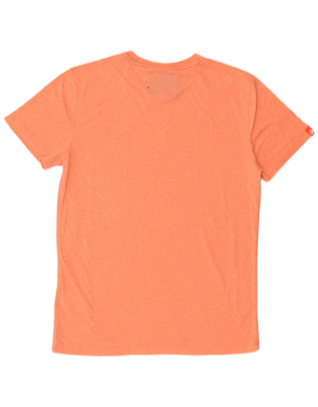 Superdry T-shirt top til mænd, stor orange bomuld