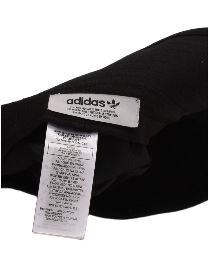 Adidas Herre Graphic Bucket Hat One Size sort bomuld