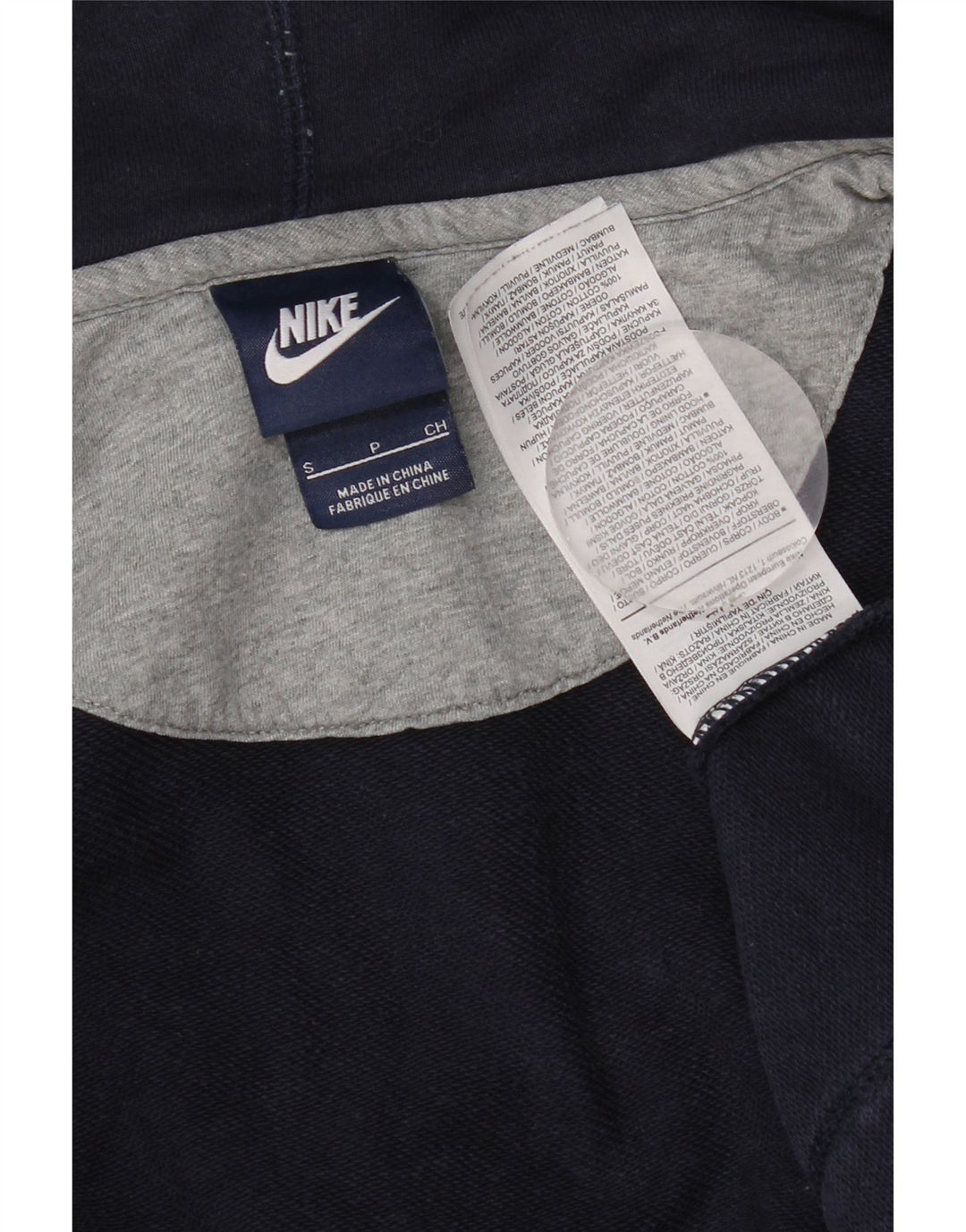 Nike Hættetrøje med lynlås til mænd, lille marineblå bomuld