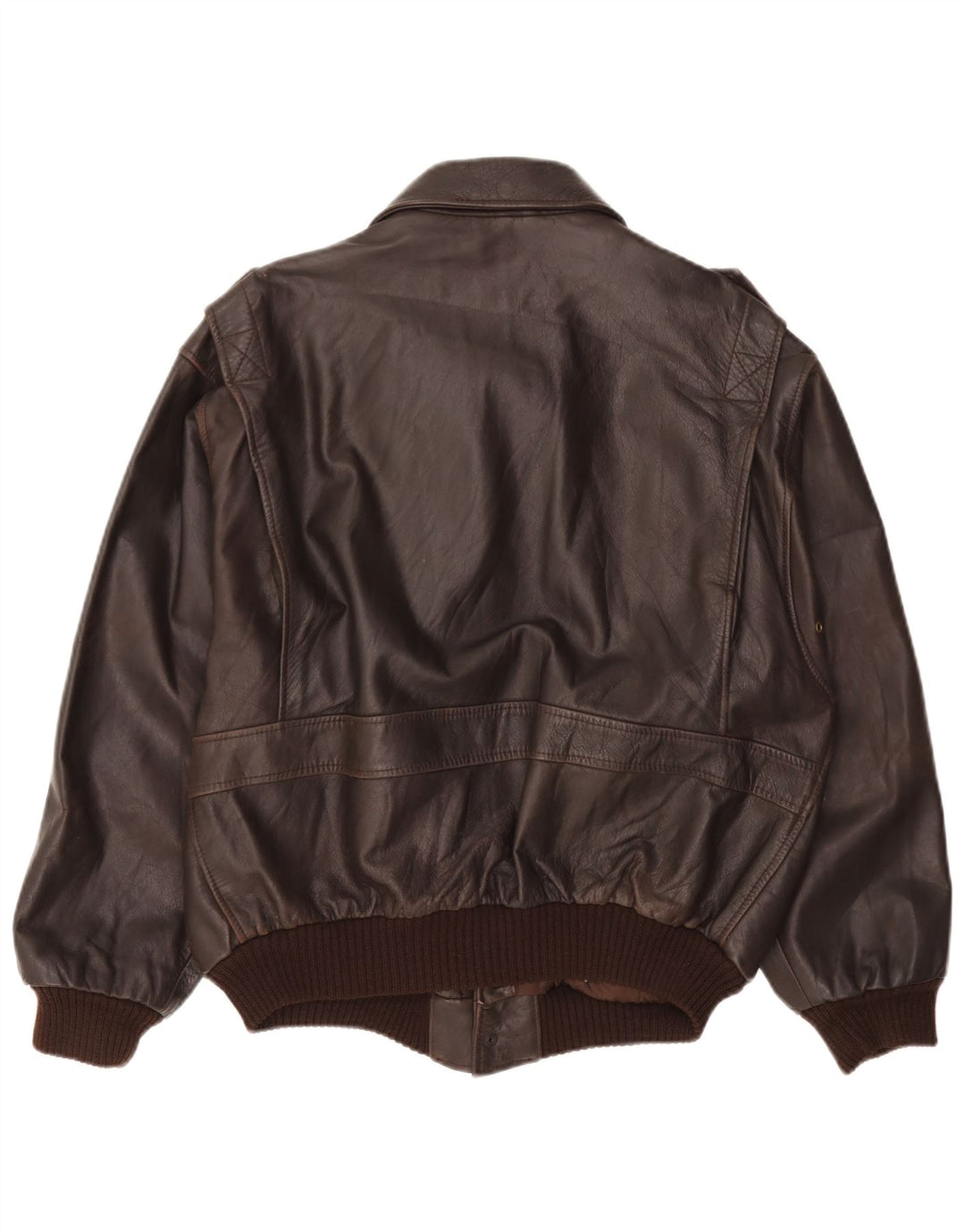 Vintage herre læderjakke UK 42 XL Brun