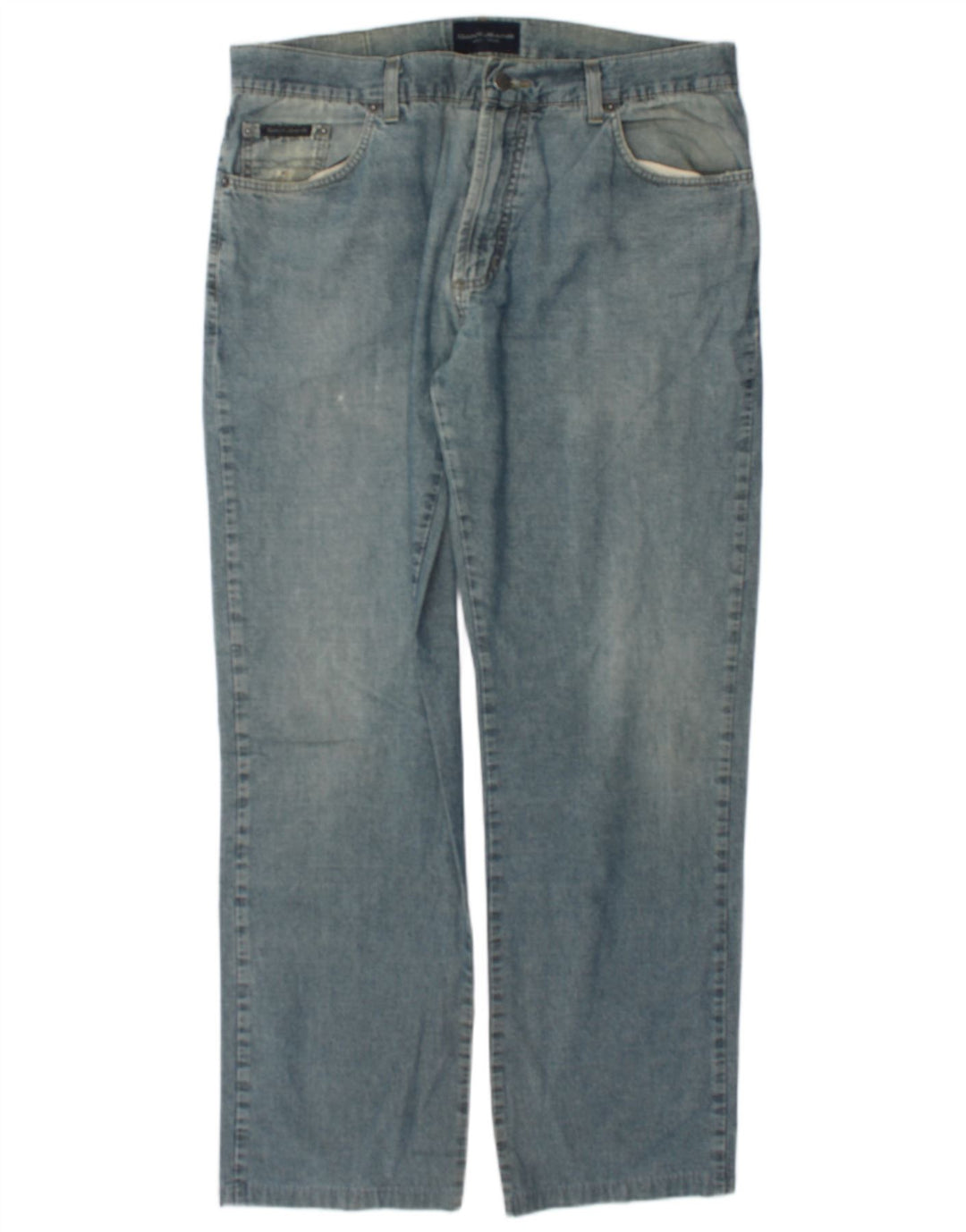 Gant Herre Straight Jeans W34 L31 Blå Bomuld