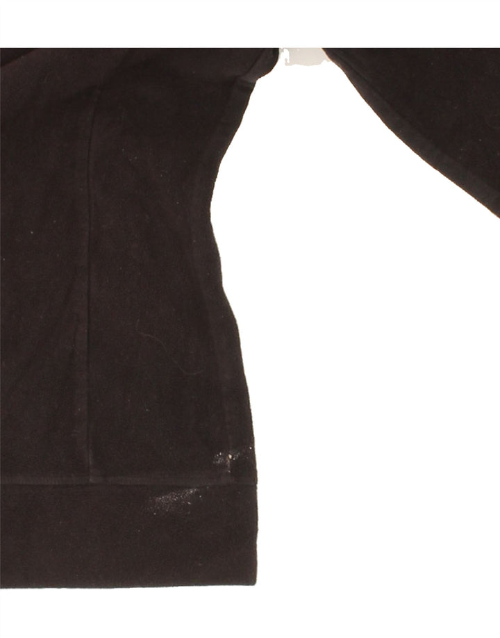 CHAMPION Womens Fleece Jacket UK 14 Medium Black Polyester Vintage Champion and Second-Hand Champion from Messina Hembry 