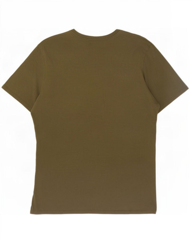 Nike Herre Athletic Cut Grafisk T-Shirt Top Stor Khaki Bomuld