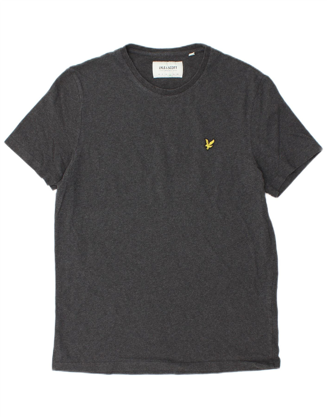 Lyle & Scott Herre T-Shirt Top Stor Grå Bomuld