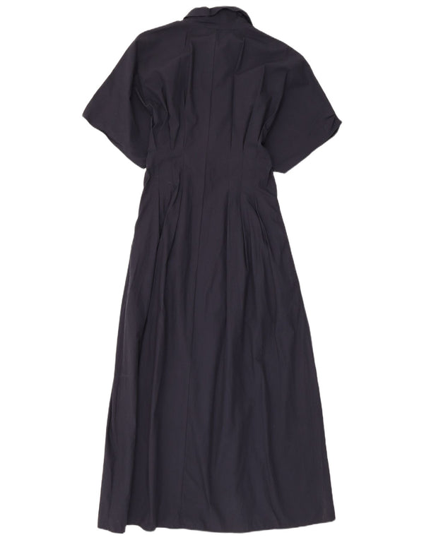 Zara Dame Maxi Dress UK 12 Medium Navy Blue