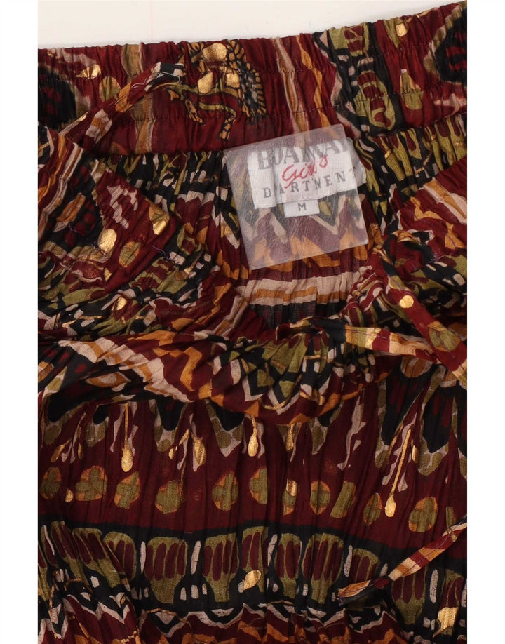 Broadway Dame Maxi Nederdel Medium W28 Burgundy Floral