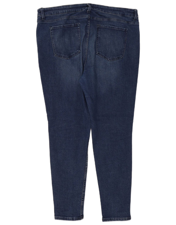 Marks & Spencer Womens The Ivy Skinny Jeans UK 20 2XL W40 L28 Navy Blue