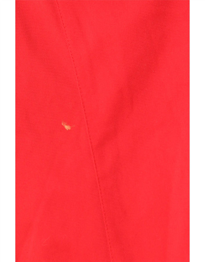 ADIDAS Træningsdragt til mænd, topjakke UK 42/44 Large Red Colourblock Polyester