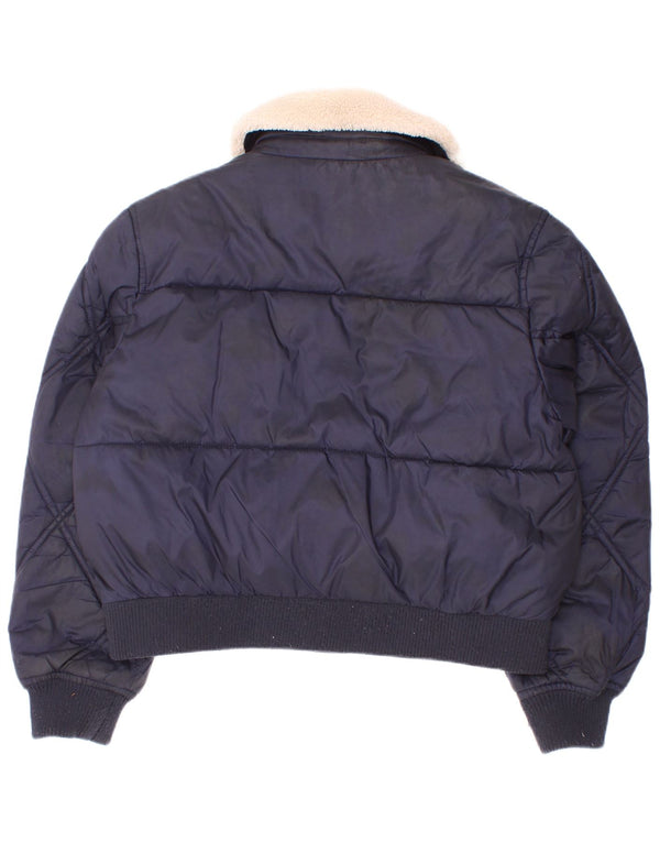 Tommy Hilfiger Pige Polstret Jakke 7-8 År Navy Blue Polyester