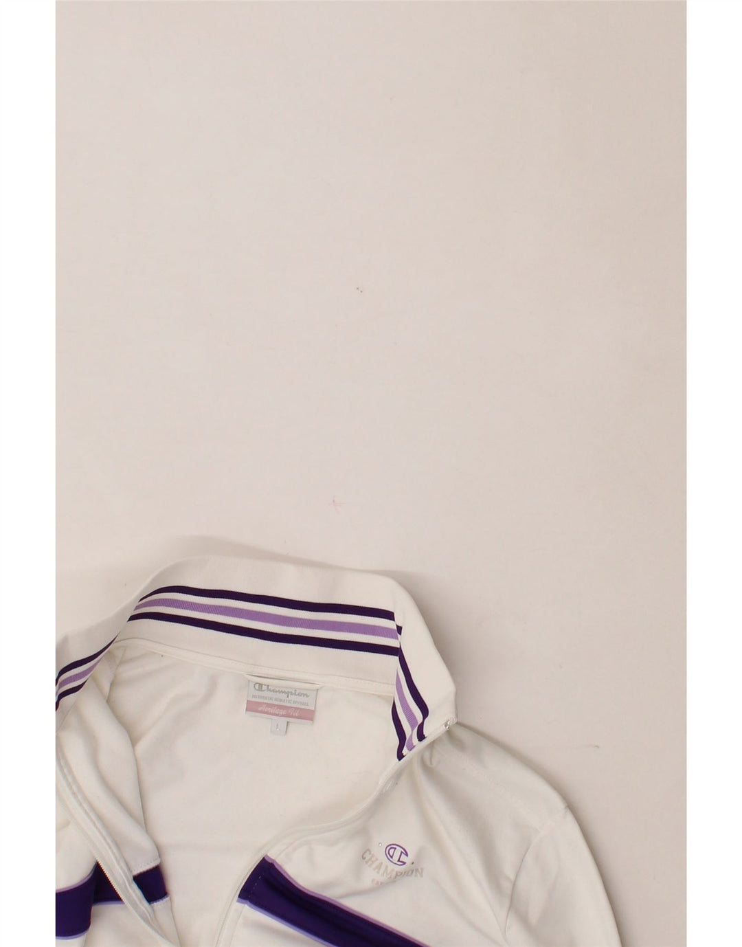 CHAMPION Womens Heritage Fit Tracksuit Top Jacket UK 16 Large White Vintage Champion and Second-Hand Champion from Messina Hembry 