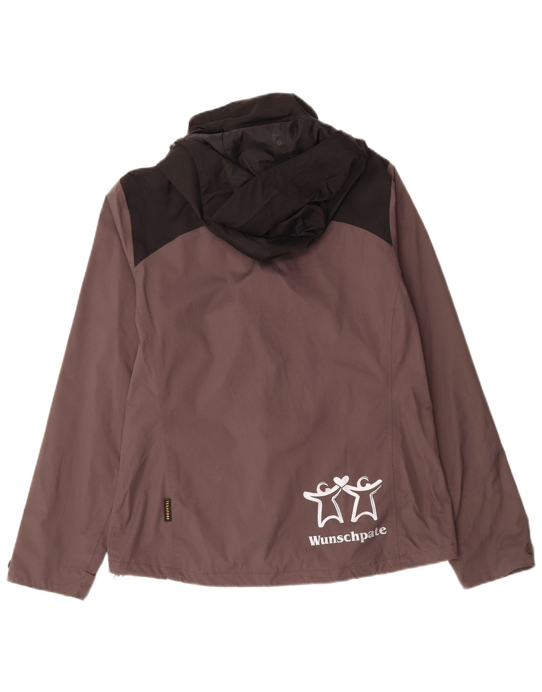 JACK WOLFSKIN Womens Oversized Hooded Rain Jacket UK 10 Small  Grey