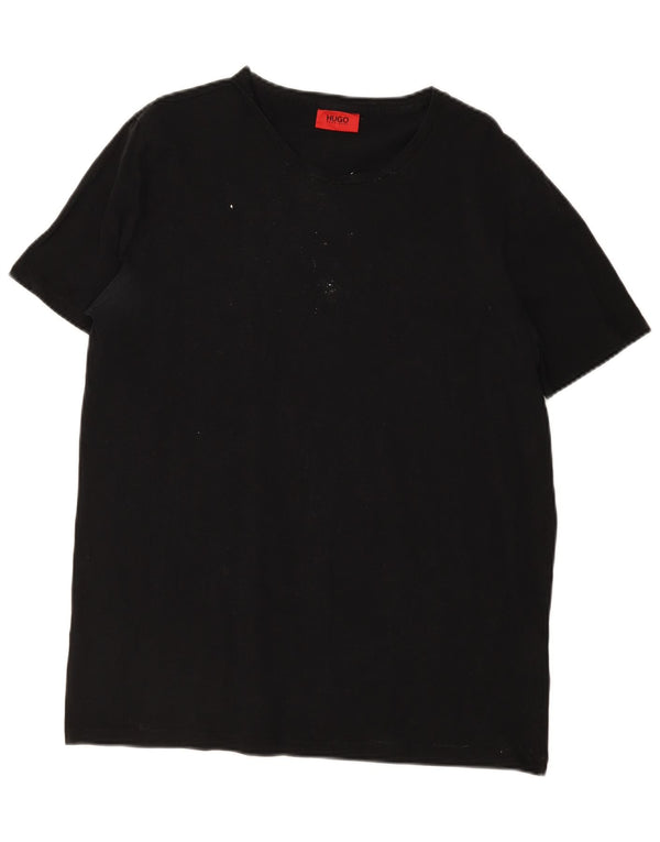 Hugo Boss Herre T-Shirt Top 2XL Sort Bomuld