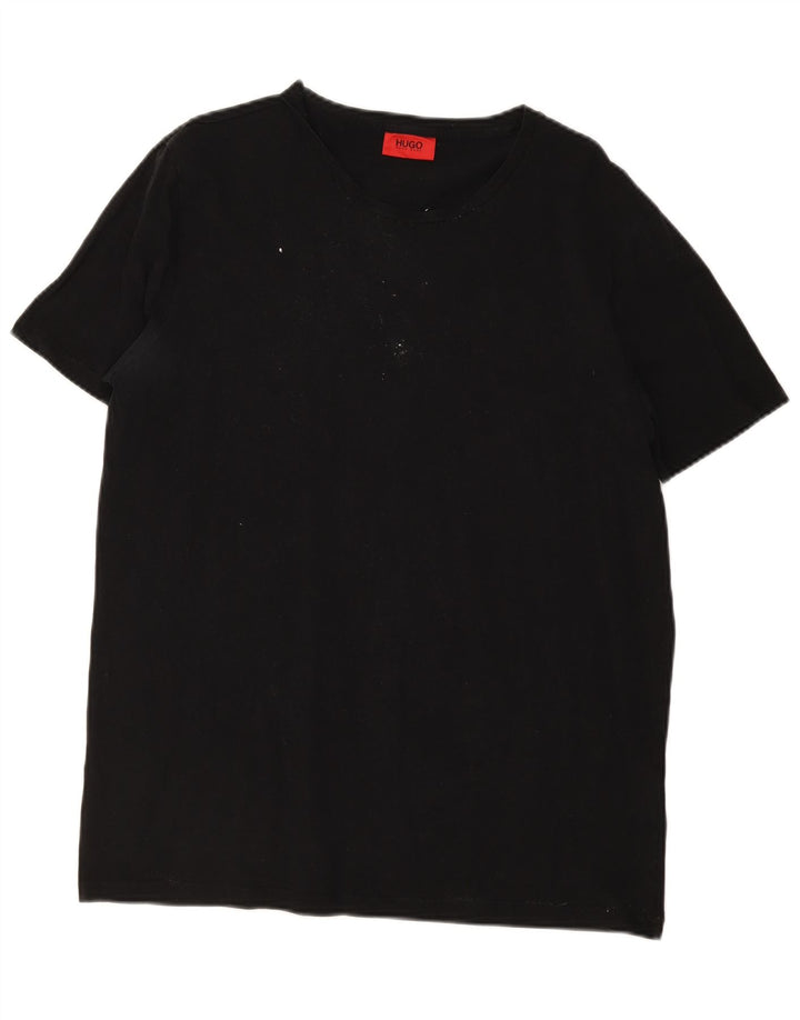 Hugo Boss Herre T-Shirt Top 2XL Sort Bomuld