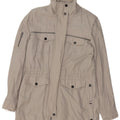 MINT VELVET Dame Utility Jacket UK 10 Small Grey Bomuld