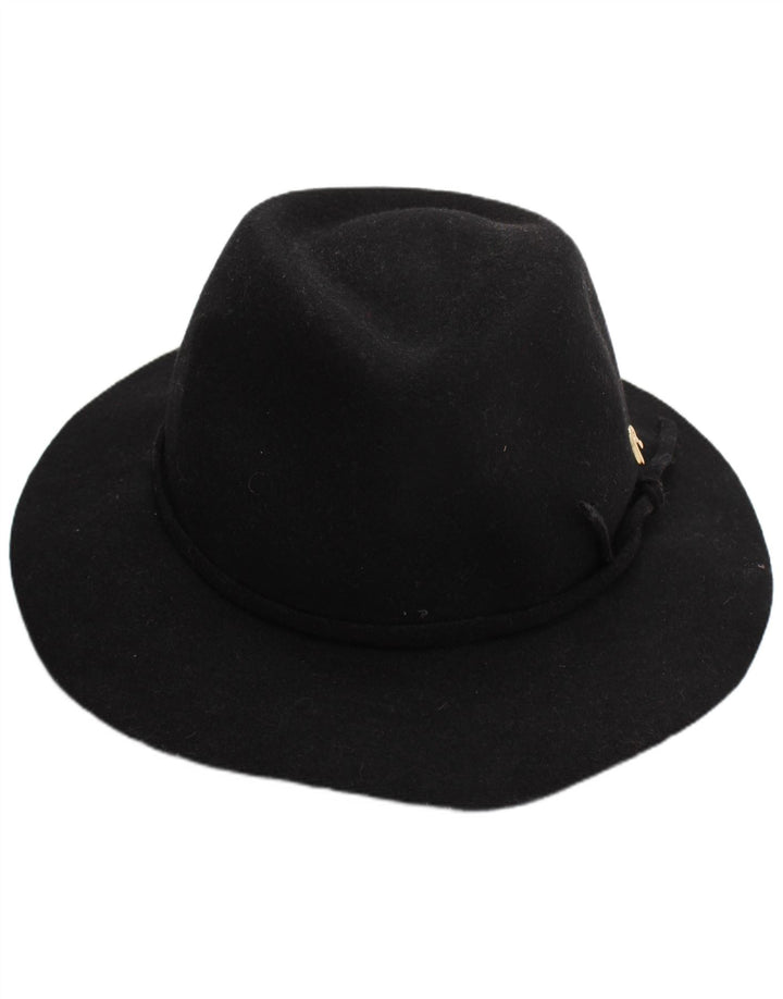 Replay Dame Fedora Hat One Size Black Wool Classic