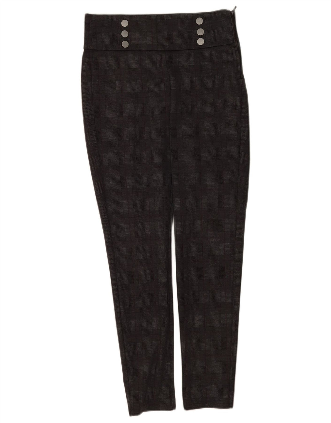 Zara Womens Leggings UK 12 Medium Grey Check